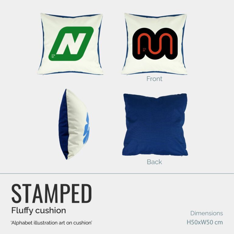 หมอน ทำชื่อ สกรีนชื่อ โลโก้ A-Z หมอน cushion