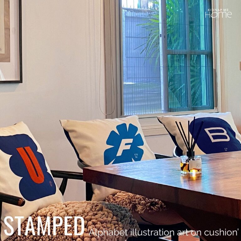 หมอน ทำชื่อ สกรีนชื่อ โลโก้ A-Z หมอน cushion