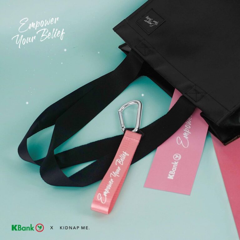 รับผลิตกระเป๋าผ้าใบ ธนาคารกสิกรไทย X KIDNAP ME