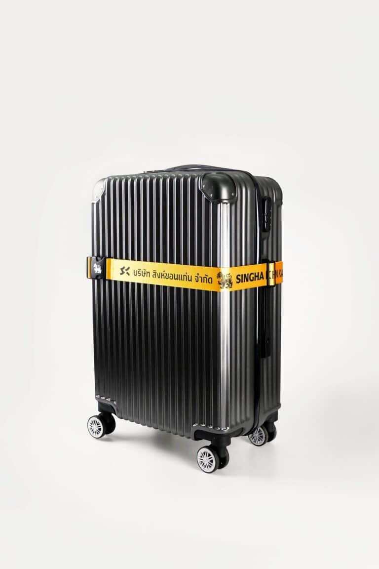 สายรัดกระเป๋าเดินทาง ทำชื่อได้ luggage strap customize