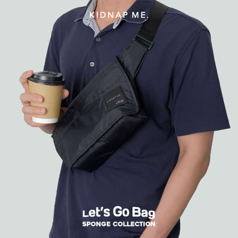 กระเป๋าคาดอกผ้าร่ม Let's Go