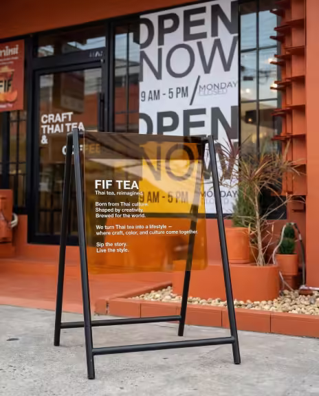 ป้ายหน้าร้าน อะคริลิค